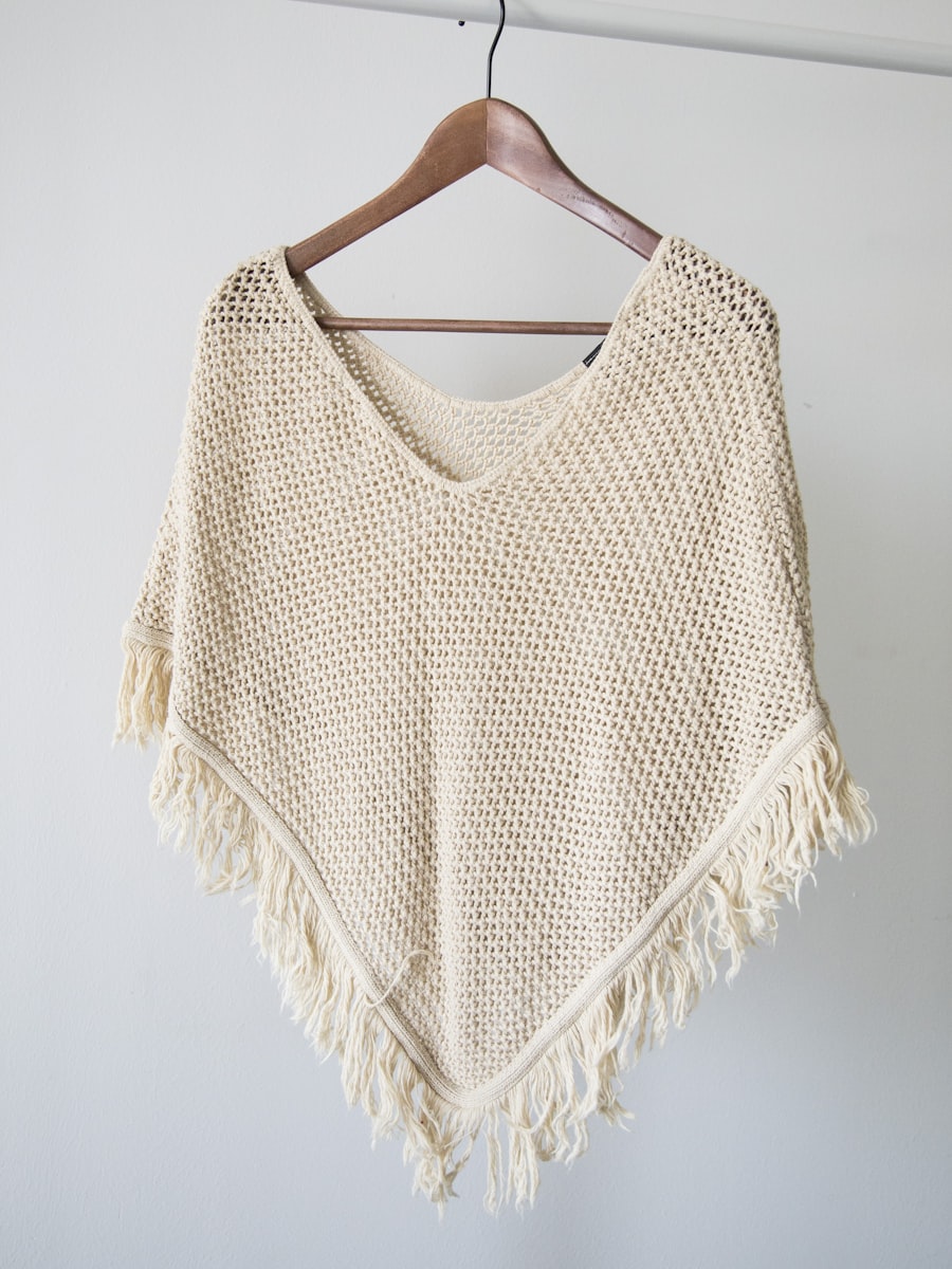 Mantella a Maglia — Avorio