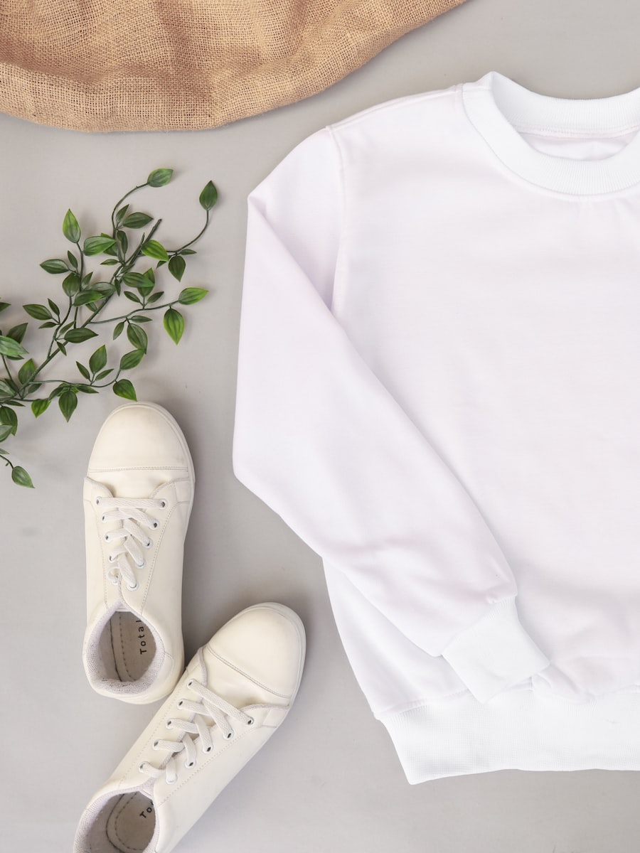 Felpa in Cotone Garzato — Bianco gesso